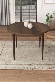 Hanah Home Mesa de Comedor Barroco y Marrón